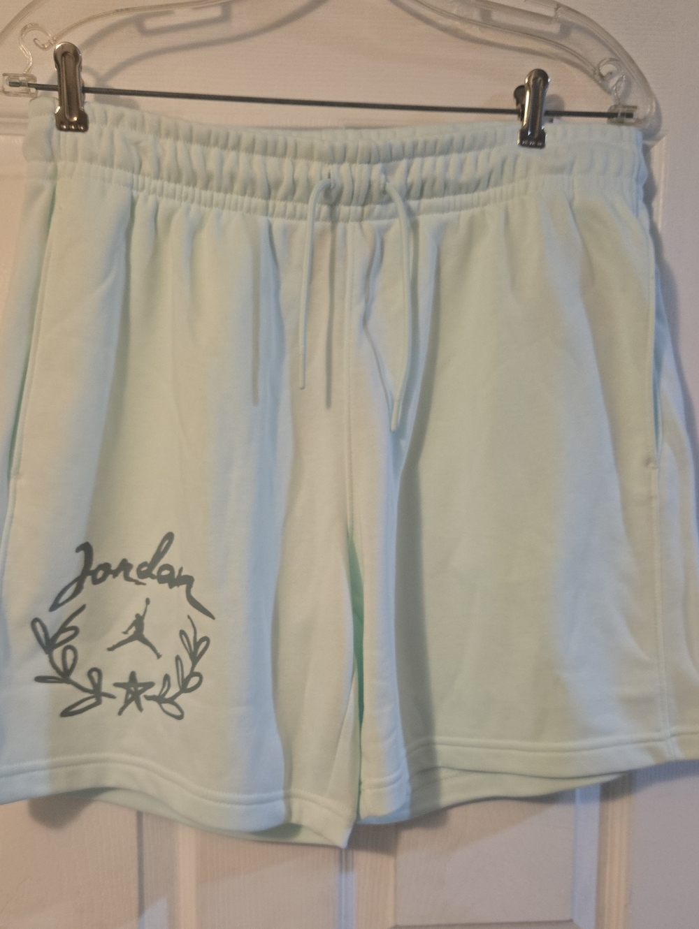 Jordan Mint Green Athletic Fleece Shorts